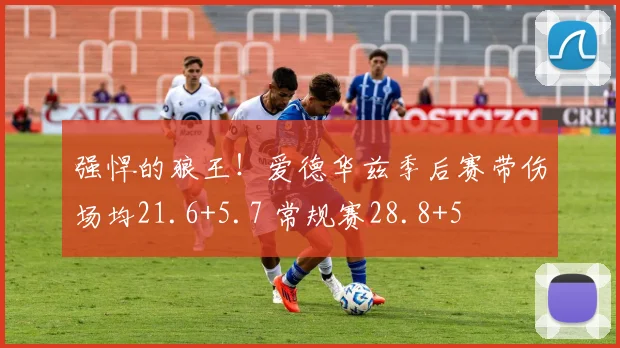 强悍的狼王！爱德华兹季后赛带伤场均21.6+5.7 常规赛28.8+5